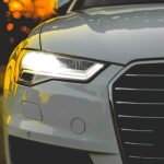 LED car lights on Audi